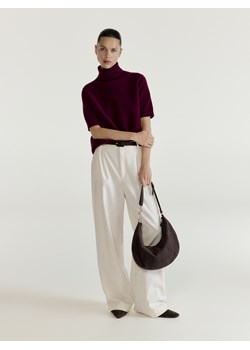 Reserved - Wełniany sweter - bordowy ze sklepu Reserved w kategorii Swetry damskie - zdjęcie 187595531