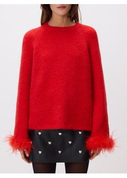 Reserved - Sweter z ozdobnym detalem - czerwony ze sklepu Reserved w kategorii Swetry damskie - zdjęcie 187595600