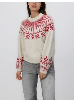 Reserved - Wzorzysty sweter - beżowy ze sklepu Reserved w kategorii Swetry damskie - zdjęcie 187595713