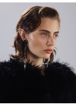 Reserved - Długie wiszące kolczyki - czarny ze sklepu Reserved w kategorii Kolczyki - zdjęcie 187595824