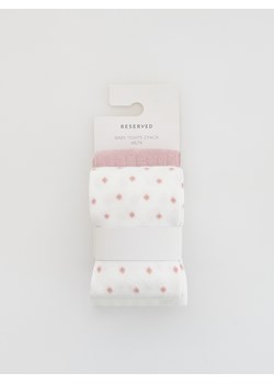 Reserved - Rajstopy 2 pack - brudny róż ze sklepu Reserved w kategorii Rajstopy dziecięce - zdjęcie 187595931