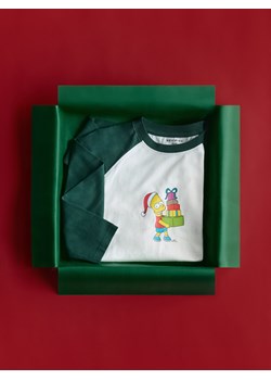 Reserved - Longsleeve The Simpsons - złamana biel ze sklepu Reserved w kategorii T-shirty chłopięce - zdjęcie 187596043