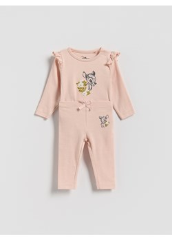 Reserved - Bawełniany komplet Bambi - brudny róż ze sklepu Reserved w kategorii Odzież dla niemowląt - zdjęcie 187596082