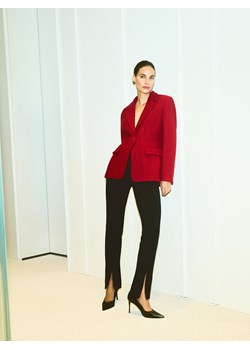 Reserved - Marynarka z wełną - czerwony ze sklepu Reserved w kategorii Marynarki damskie - zdjęcie 187596200