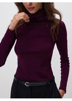 Reserved - Bawełniany golf - bordowy ze sklepu Reserved w kategorii Swetry damskie - zdjęcie 187596350
