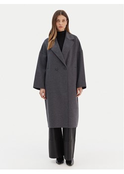 ViCOLO Płaszcz wełniany TF0003 Szary Regular Fit ze sklepu MODIVO w kategorii Płaszcze damskie - zdjęcie 187598353