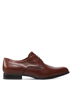 Półbuty Geox U Iacopo C U169GC 00043 C6001 Brązowy ze sklepu eobuwie.pl w kategorii Buty eleganckie męskie - zdjęcie 187598494