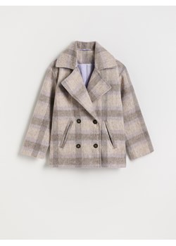 Reserved - Krótki płaszcz z wełną - wielobarwny ze sklepu Reserved w kategorii Płaszcze dziewczęce - zdjęcie 187599464