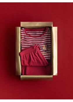 Reserved - Dwuczęściowa piżama z haftem - czerwony ze sklepu Reserved w kategorii Piżamy dziecięce - zdjęcie 187599612