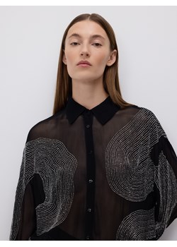 Reserved - Koszula z ozdobnymi detalami - czarny ze sklepu Reserved w kategorii Koszule damskie - zdjęcie 187599614
