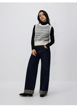 Reserved - Wzorzysta kamizelka - wielobarwny ze sklepu Reserved w kategorii Swetry męskie - zdjęcie 187599641