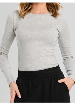 Sinsay - Body z długimi rękawami - szary ze sklepu Sinsay w kategorii Bluzki damskie - zdjęcie 187600883