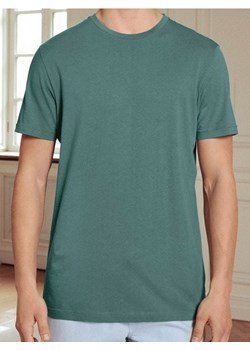 Sinsay - Bawełniana koszulka z krótkim rękawem - zielony ze sklepu Sinsay w kategorii T-shirty męskie - zdjęcie 187600902