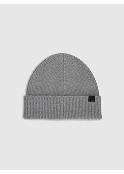 Męska czapka beanie 4F 4FRAW25ACAPM0831 - szara ze sklepu Sportstylestory.com w kategorii Czapki zimowe męskie - zdjęcie 187601121