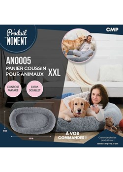 The Concept Factory Legowisko w kolorze antracytowym dla psa - 150 x 80 cm ze sklepu Limango Polska w kategorii Dla zwierząt - zdjęcie 187601481