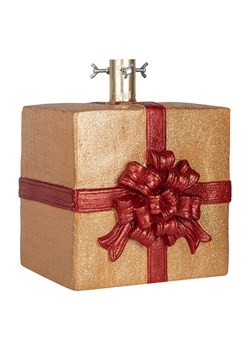 Clayre &amp; Eef Stojak w kolorze złoto-czerwonym na choinkę - 26 x 32 x 25 cm ze sklepu Limango Polska w kategorii Dekoracje bożonarodzeniowe - zdjęcie 187601734