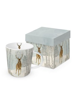 ppd Kubek jumbo &quot;Cerf Hiver&quot; w kolorze szarym - 400 ml ze sklepu Limango Polska w kategorii Dzbanki i zaparzacze - zdjęcie 187601834