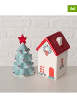 Boltze Dekoracje (2 szt.) &quot;Nilla&quot; w kolorze czerwono-miętowym ze sklepu Limango Polska w kategorii Dekoracje - zdjęcie 187602063