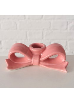 Boltze Świecznik &quot;Bow&quot; w kolorze jasnoróżowym - wys. 4 cm ze sklepu Limango Polska w kategorii Świeczniki - zdjęcie 187602094