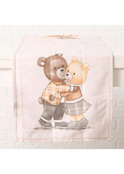 Boltze Bieżnik &quot;Henry&quot; w kolorze biało-brązowym - 140 x 40 cm ze sklepu Limango Polska w kategorii Obrusy i bieżniki - zdjęcie 187602103