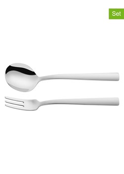 Zwilling 2-częściowy zestaw sztućców w kolorze srebrnym do spaghetti - dł. 20 cm ze sklepu Limango Polska w kategorii Sztućce - zdjęcie 187602434