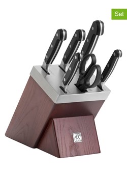 Zwilling 7-częściowy zestaw noży w kolorze brązowo-czarnym ze sklepu Limango Polska w kategorii Noże kuchenne - zdjęcie 187602511