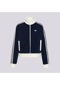 ADIDAS BLUZA ROZPINANA VELOUR KNIT TRACK TOP ze sklepu Sizeer w kategorii Bluzy damskie - zdjęcie 187602851