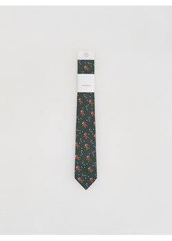 Reserved - Świąteczny krawat - ciemny turkus ze sklepu Reserved w kategorii Krawaty - zdjęcie 187602981