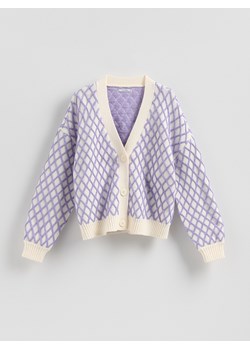 Reserved - Kardigan ze strukturalnym wzorem - wielobarwny ze sklepu Reserved w kategorii Swetry damskie - zdjęcie 187602983