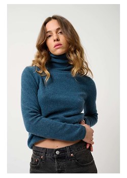 AUTHENTIC CASHMERE Kaszmirowy golf &quot;Bise&quot; w kolorze niebieskim ze sklepu Limango Polska w kategorii Swetry damskie - zdjęcie 187603293
