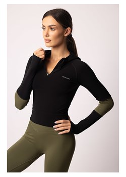 Spaio Bluza sportowa &quot;Adapt&quot; w kolorze czarno-oliwkowym ze sklepu Limango Polska w kategorii Bluzki damskie - zdjęcie 187603314