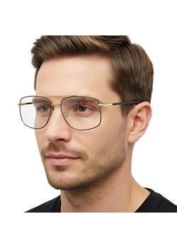 Męskie okulary pilotki zerówki do komputera BLF filtr EST-131K-16 Estillo ze sklepu Stylion w kategorii Okulary zerówki męskie - zdjęcie 187603860