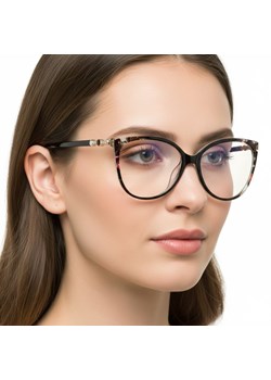 Okulary damskie z filtrem BLUE LIGHT do komputera zerówki EST-107K ze sklepu Stylion w kategorii Okulary zerówki damskie - zdjęcie 187603861