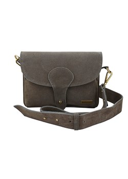 Zamszowa listonoszka na szerokim pasku - Beżowa ciemna ze sklepu Barberinis w kategorii Listonoszki - zdjęcie 187604351