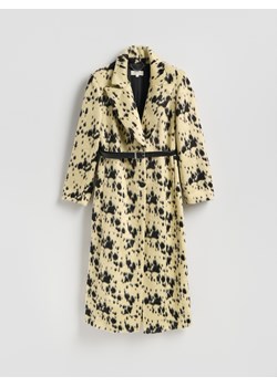 Reserved - Płaszcz ze sztucznego włosia - wielobarwny ze sklepu Reserved w kategorii Płaszcze damskie - zdjęcie 187604401