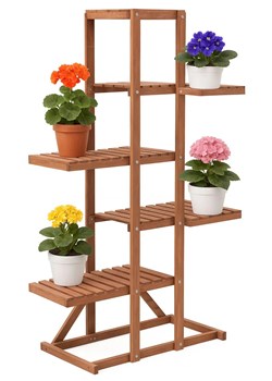 Regał Na Kwiaty Z Drewna Cedrowego K5-E53 ze sklepu Edinos.pl w kategorii Doniczki i osłonki - zdjęcie 187605141