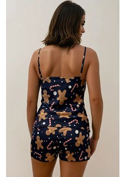 Świąteczna piżama damska z piernikowym motywem Cookie Christmas, Kolor granatowy-wzór, Rozmiar S, Irall ze sklepu Primodo w kategorii Piżamy damskie - zdjęcie 187605322