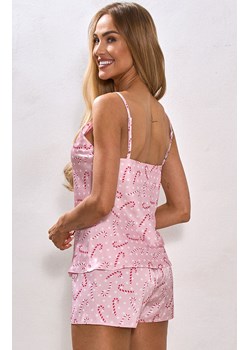 Świąteczna piżama damska Candy Christmas, Kolor różowy-wzór, Rozmiar S, Irall ze sklepu Intymna w kategorii Piżamy damskie - zdjęcie 187605914