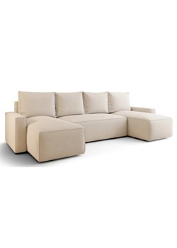 Beżowy rozkładany narożnik U z pojemnikiem - Meltix 3X ze sklepu Edinos.pl w kategorii Narożniki - zdjęcie 187605973