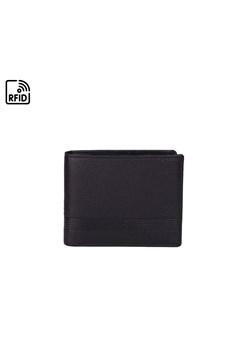 Czarny portfel skórzany  ARIEL ze sklepu Słoń Torbalski w kategorii Portfele męskie - zdjęcie 187606881