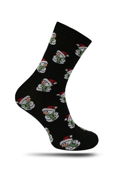 Czarne Świąteczne Skarpetki -Brave Soul- w Bałwanki, Bałwany, Zimowe SKBRSAW19SNOWMAN ze sklepu JegoSzafa.pl w kategorii Skarpetki męskie - zdjęcie 187606934