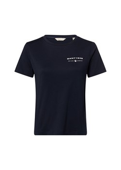 Gant Koszulka damska Kobiety Bawełna granatowy jednolity ze sklepu vangraaf w kategorii Bluzki damskie - zdjęcie 187607003