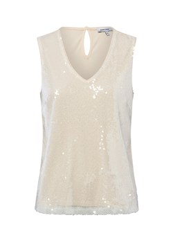 More & More Damski top z cekinami Kobiety Bawełna beżowy jednolity ze sklepu vangraaf w kategorii Bluzki damskie - zdjęcie 187607010