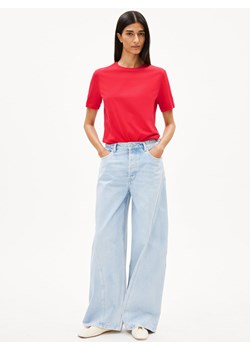 ARMEDANGELS Koszulka damska - Lualaa Kobiety Bawełna czerwony jednolity ze sklepu vangraaf w kategorii Bluzki damskie - zdjęcie 187607022