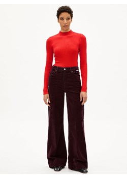 ARMEDANGELS Damski sweter z dzianiny - Alaania Kobiety Bawełna czerwony jednolity ze sklepu vangraaf w kategorii Swetry damskie - zdjęcie 187607024