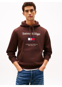 Tommy Hilfiger Męski sweter z kapturem Mężczyźni mocca jednolity ze sklepu vangraaf w kategorii Bluzy męskie - zdjęcie 187607032