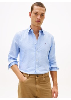 Tommy Hilfiger Męska koszula biznesowa Mężczyźni Regular Fit Bawełna jasnoniebieski jednolity ze sklepu vangraaf w kategorii Koszule męskie - zdjęcie 187607050