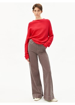 ARMEDANGELS Damski sweter z dzianiny - Merinaa Kobiety Bawełna czerwony jednolity ze sklepu vangraaf w kategorii Swetry damskie - zdjęcie 187607061