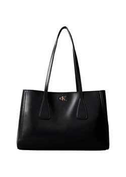 Calvin Klein Damski shopper Kobiety czarny jednolity ze sklepu vangraaf w kategorii Torby Shopper bag - zdjęcie 187607081