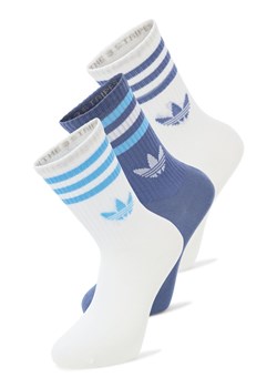 adidas Originals Skarpety w 3-paku Kobiety biały jednolity ze sklepu vangraaf w kategorii Skarpetki damskie - zdjęcie 187607113